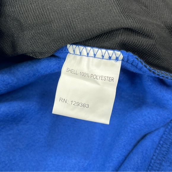 Baru Sports MENS SIZE XS Lightweight Fleece Full Zip Jacket Blue Zip Pockets New - Picture 5 of 14